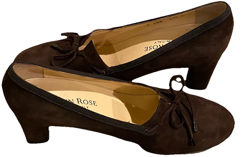 *Beautiful* Taryn Rose Brown Suede Pumps Heels EU 41.5 US 10.5 - Image 2 of 4