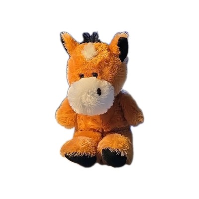 Kellytoy Horse Plush 22'' Long Brown Body White Muzzle Black Mane Tail  #Q017 
