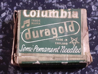 1930s Original Columbia 'Duragold' Gramophone Needles Packet With Contents