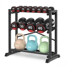 Dumbbell Rack Stand Only, Weight Rack for Home Gym, 3-Tier Adjustable Dumbell...