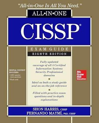 CISSP All-in-One Exam Guide, Eighth - Paperback, by Harris Shon; Maymi - Good