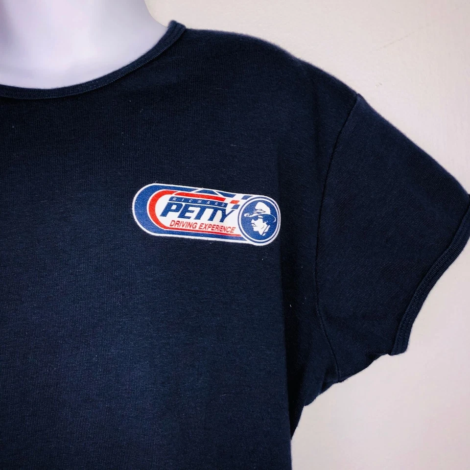 Camiseta Babydoll Vintage Y2K Richard Petty Azul Richard Petty Nascar Racing EE. UU. Foto 3 de 4