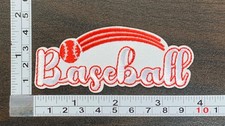 Baseball Embroidered Iron On Patch