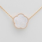 Omega 18k Yellow Gold Mother of Pearl Necklace Mania Flower Necklace #JB672-1 — photo 7