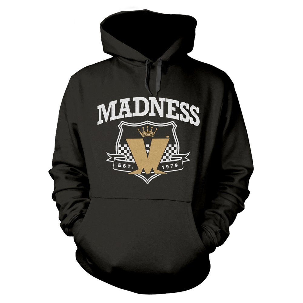 ЧЕРНАЯ толстовка с капюшоном MADNESS - EST 1979 маленького размера 9390₽