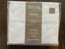New WAMSUTTA Dream Zone 500 TC PimaCott QUEEN Sheet Set Dusty Rose Discontinued