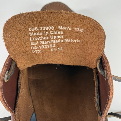 Chaps brown dock boat shoe preppy loafers men display picture 1