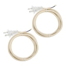 2Pcs 6Ft 18/2 Cloth Covered Lamp Cord with Pl...
