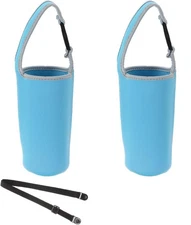 PATIKIL 30oz Tumbler Carrier Holders with Shoulder Strap, 2 Pack Blue