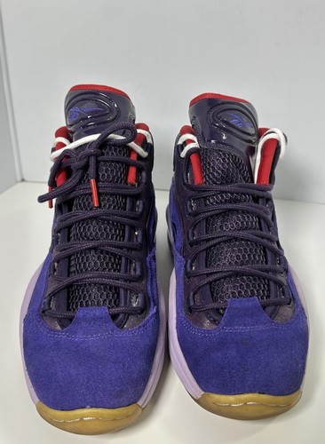 Reebok Question Mid Purple Fearless V61429 Allen Iverson Size 8.5