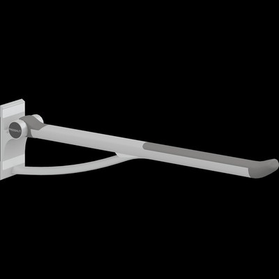 Pressalit Care, PLUS fold down grab bar with integrated counter-balance, 27.6''