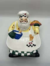 Linens N Things Linens N Things Santa chef bowl/spoon rest/candy cookie dish