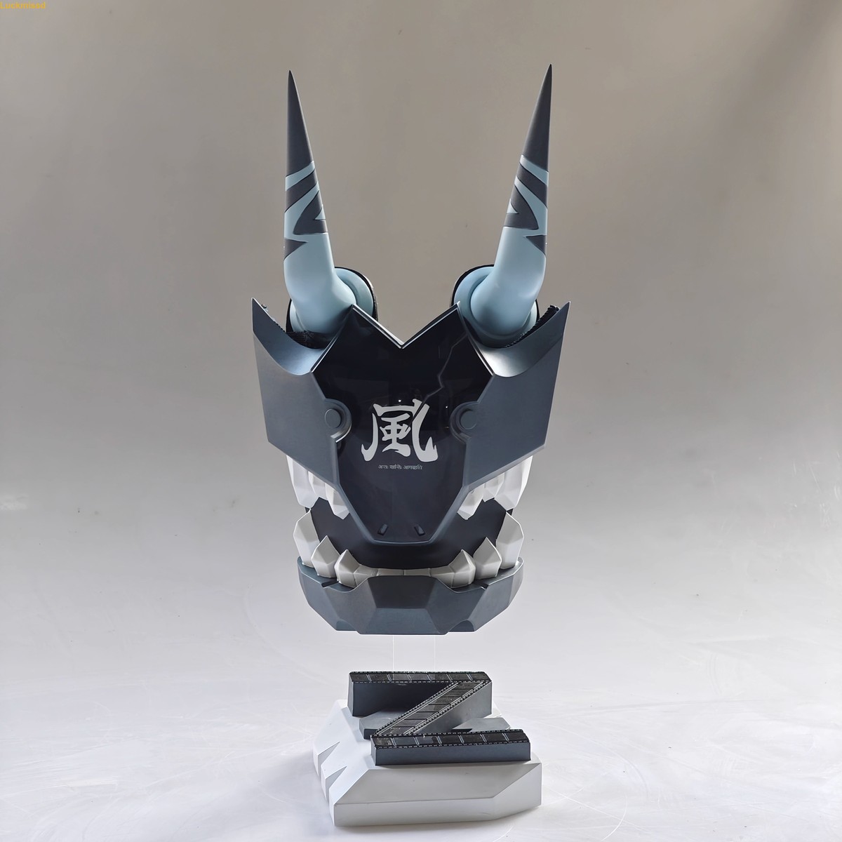 コレットマルーフ　Surreal Mask Hairpin Zenless Zone Zero Soukaku Cosplay Mask Horn FRP Half Face