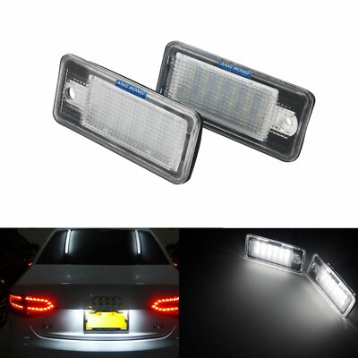 2x LED Kennzeichenbeleuchtung Lampen Canbus für Audi Q7 A3 8P A4 B6 B7 A5 A6 4F