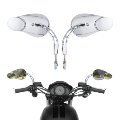 8mm Split Vision Mirrors Fit For Harley Electra Glide Ultra Classic FLHTCU 14-16