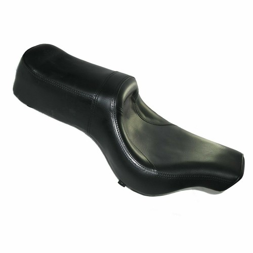 S'adapte À Royal Enfield Classic Double Siège Cuir Noir Personnalisé GEC - Photo 1/16