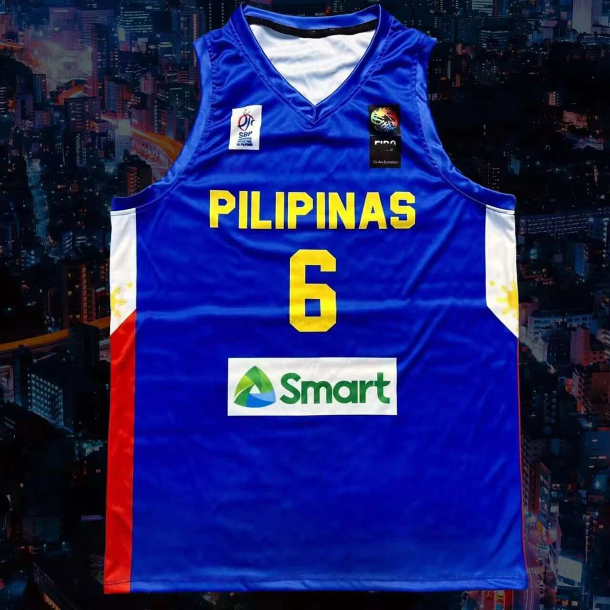 Custom Philippines Jordan Clarkson #6 Team Pilipinas Basketball Jersey Any  Name