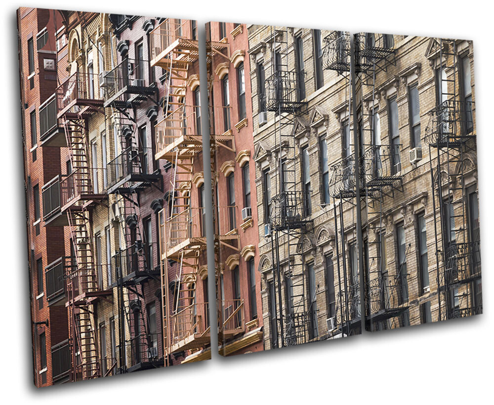 New York City Manhattan Buildings Urban TREBLE TOILE murale ART Photo ...