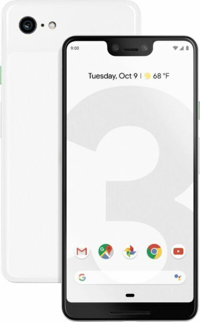 Google Pixel 3 G013A - 64GB - White (Unlocked) Smartphone for sale 