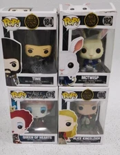 Funko Pop Alice Through The Looking Glass Wonderland Lot Set 179 180 182 184