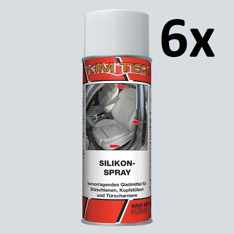 Silikonspray Silikon Gleit Mittel Spray 6 x400ml Gummispray KimTec | eBay.de
