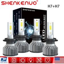 4x H7 Led Headlight Bulbs Conversion Kit High Low Beam 3600lm 6000k Super White 4x H7 Led Headlight Bulbs Conversion Kit High Low Beam 3600lm 6000k Super White