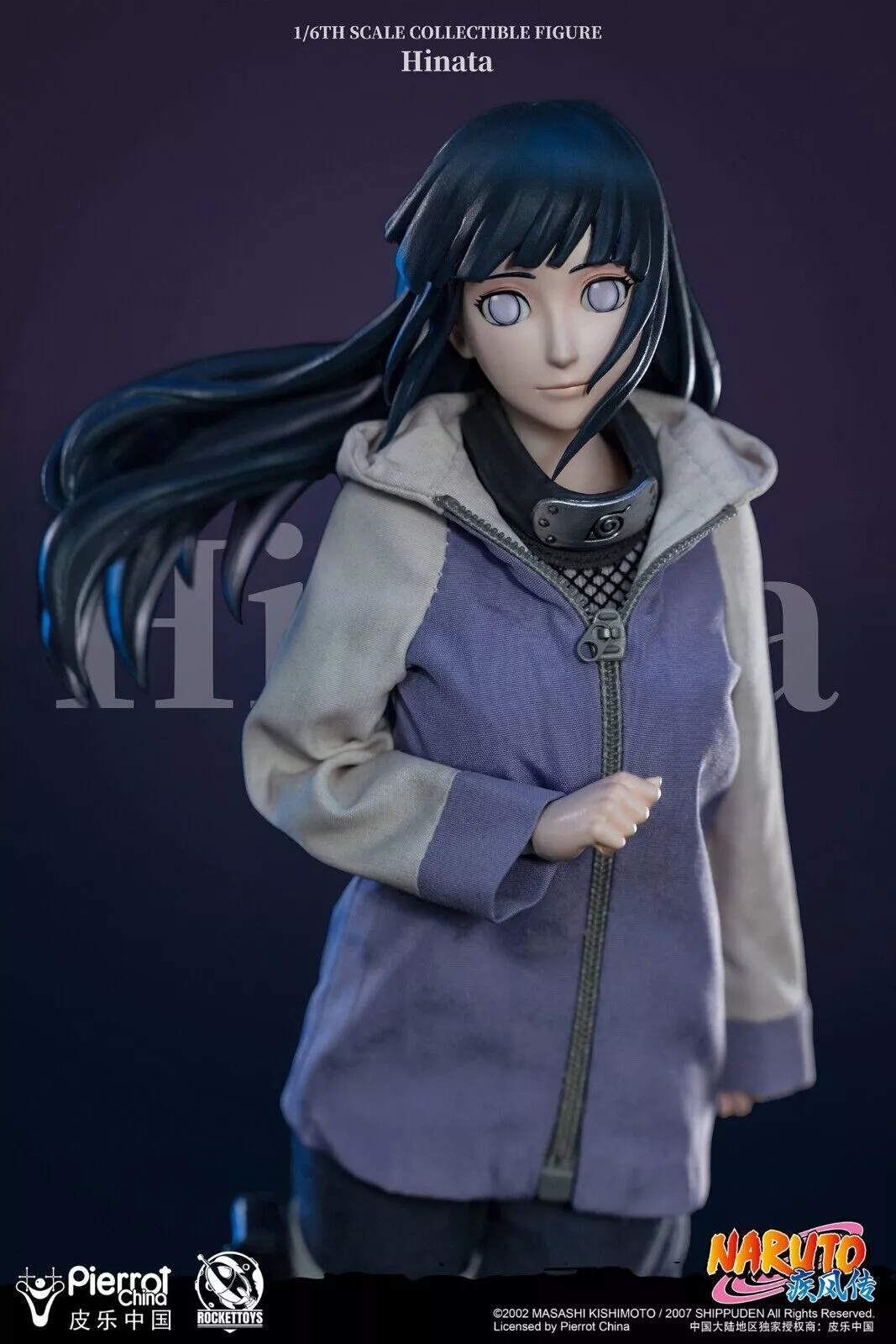 IN STOCK New RocketToys ROC-006 1/6 Shippūden Hinata Hyuga Action Figure
