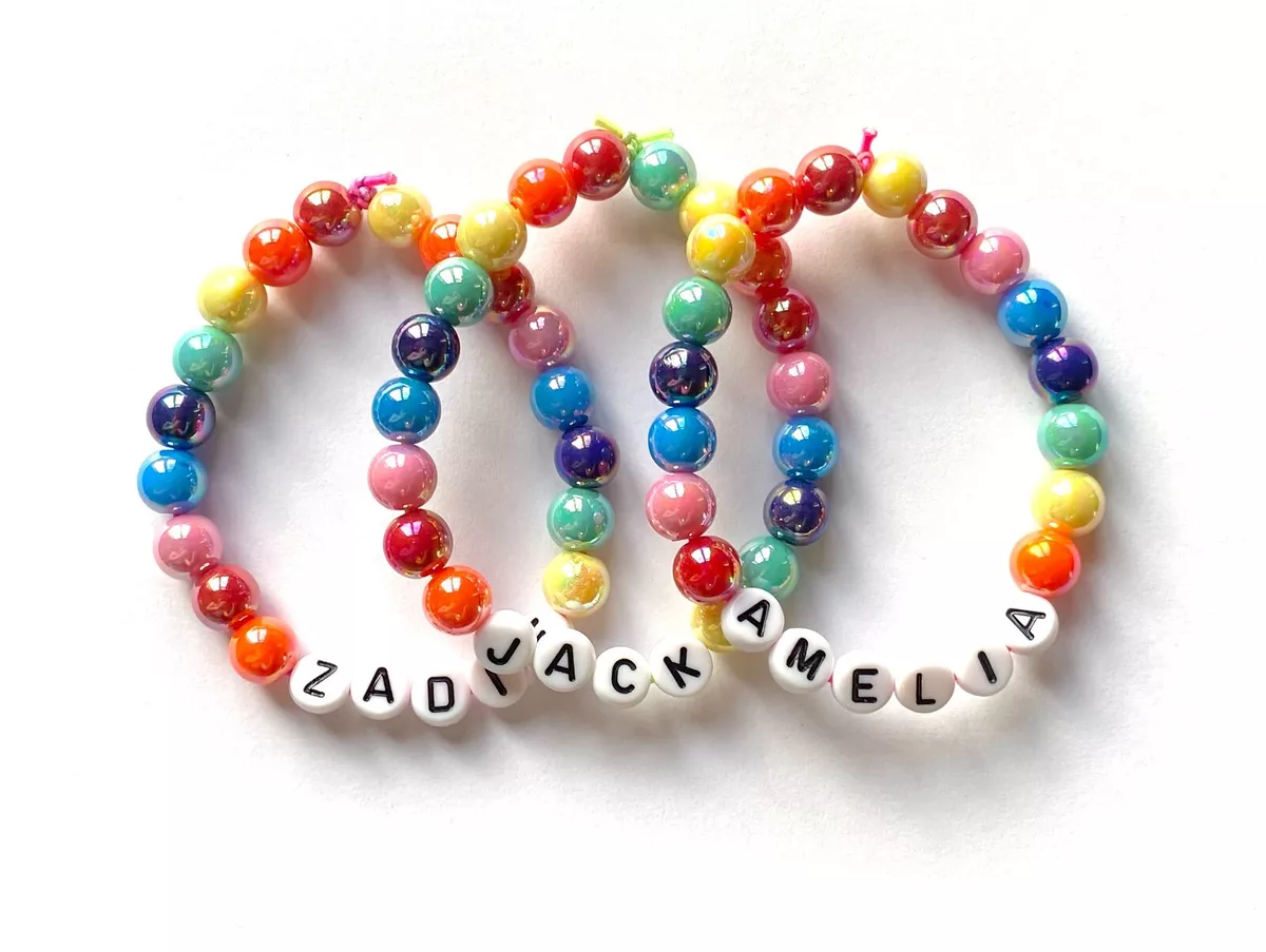 Beaded rainbow deals bracelet