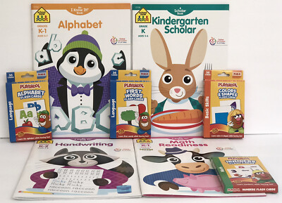 8 Kindergarten First Grade Math Reading Writing Activities Workbooks Flashcards