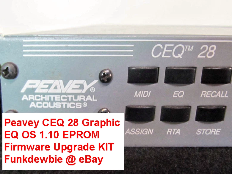 Peavey CEQ 28 1.10 EPROM Firmware Upgrade KIT / New ROM Final Update Chips - Image 2 of 2