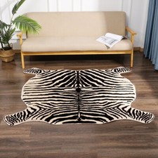 Yiyohan Faux Fur Cow Hide Area Rug Animal Skin Tiger Deer Print Floor Carpet Mat Yiyohan Faux Fur Cow Hide Area Rug Animal Skin Tiger Deer Print Floor Carpet Mat