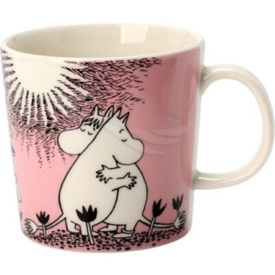 ARABIA Moomin Classic Mug Cup 2024 Love Blue / Pink Japan Limited Original 0.3L