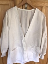 Lab Coat V-neck Length 31  White Women  s L