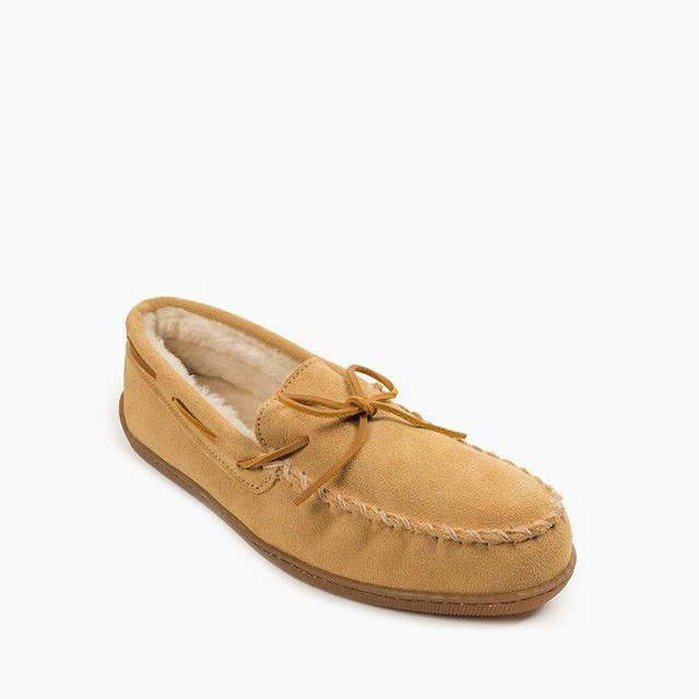 wide moccasin slippers