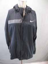 NIKE DRI-FIT Size L Mens BLK Full Zip Pocket Fleece Lined Athletic Jacket 193