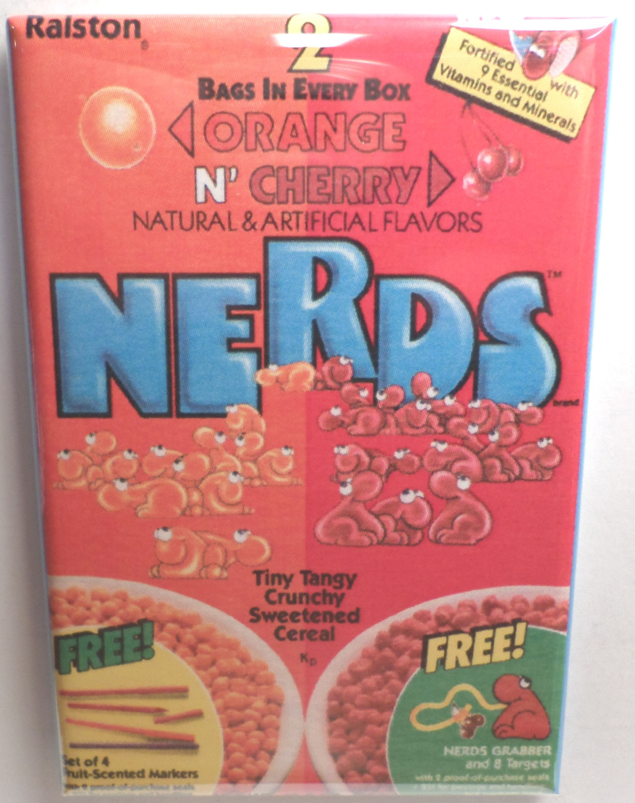 NERDS Vintage Cereal Box 2" x 3" Refrigerator or Locker Version