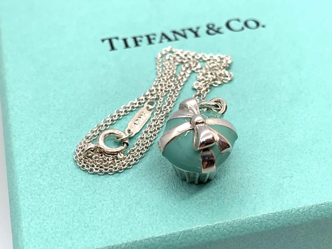Tiffany & co. charm enamel cupcake necklace w/Box & Pouch | eBay