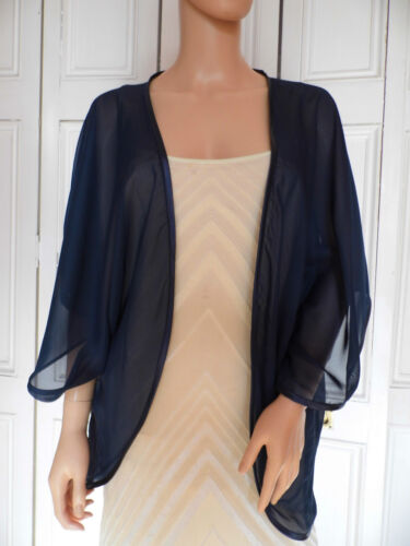 Cooperative Probably Perforate NAVY Chiffon Kimono Wrap Wedding Evening Shrug Bolero Jacket.. Sizes 8 - 24 | eBay Cooperative Probably Perforate NAVY Chiffon Kimono Wrap Wedding Evening Shrug Bolero Jacket.. Sizes 8 - 24 | eBay