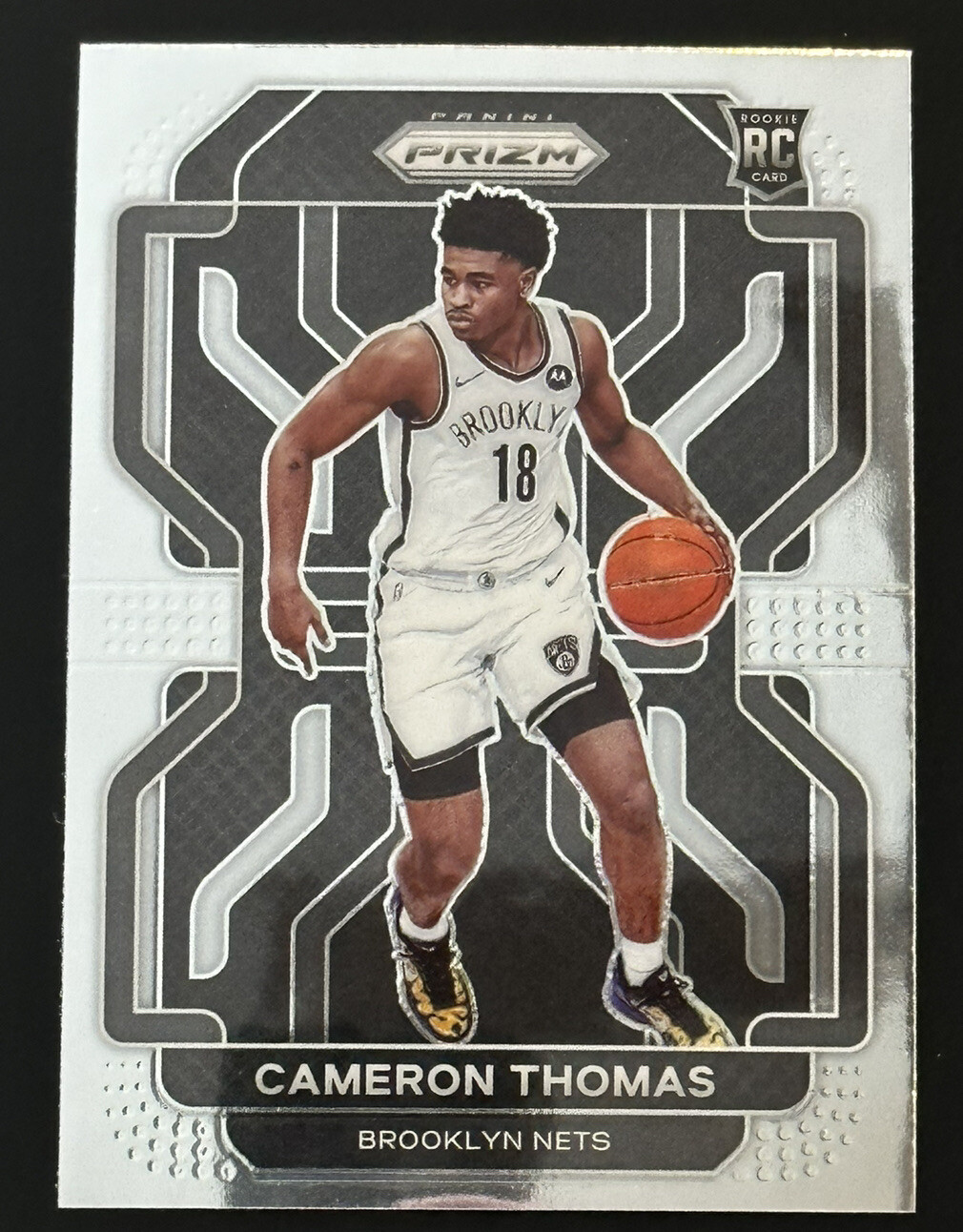 2021-22 Panini Prizm NBA Cameron Thomas Rookie Base #297 RC Brooklyn Nets
