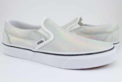 silver iridescent glitter women's classics
