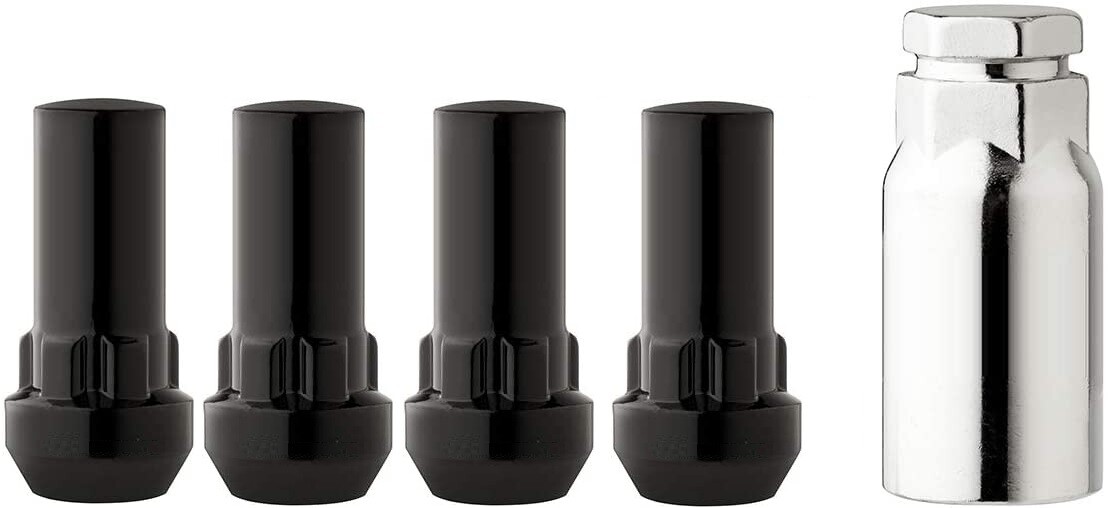 5pc Black Wheel Locks 14x1.5 For Chevy Camaro SS ZL1 LT All Trims 1.9
