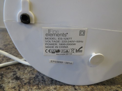 Fine Elements Upright Fan Heater - White 2000w - Picture 5 of 5