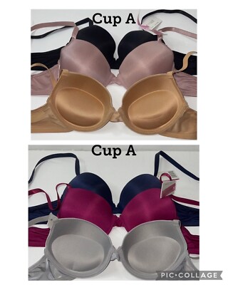 BUNDLE 3 PIECES SUPER PUSH UP DOUBLE PADDED ADD TWO CUP BRA. SZ