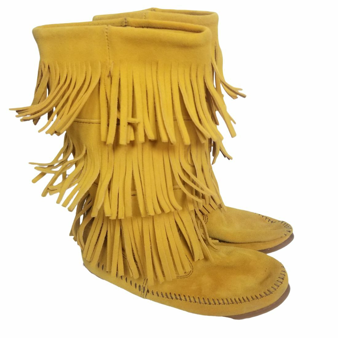 Layer Fringe Moccasin Boots 1634F 