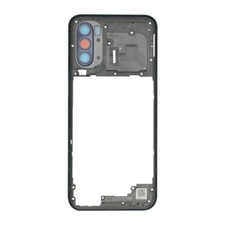 Housing Mid Frame with Back Camera Lens for Motorola Moto G41 Meteorite Black