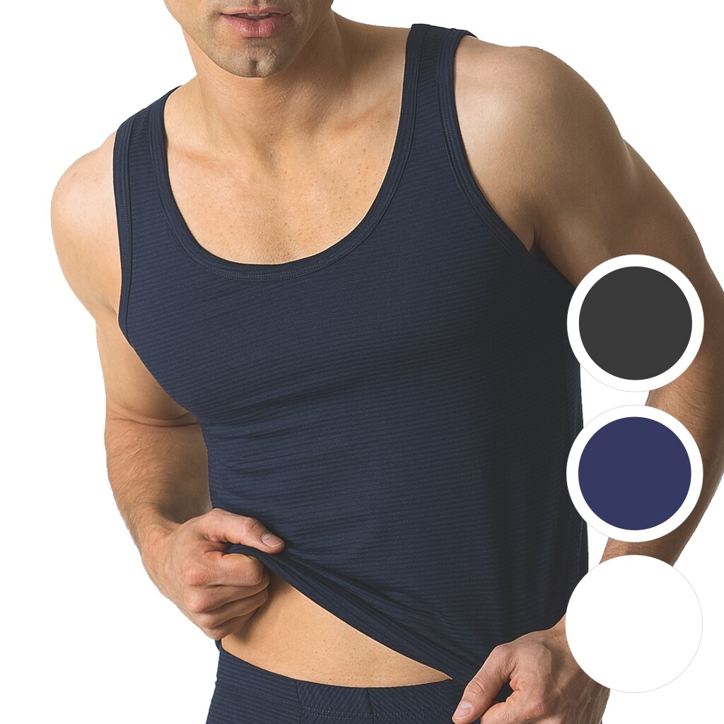 Ammann Bio-Baumwolle Unterhemden - 4er Pack Doppelripp Qualität