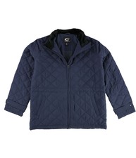G-iii Sports Womens Plain Quilted Jacket, Blue, Medium
