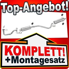 Auspuff für PEUGEOT 306 1.4 mit CHROM Endrohr 1997-03.1999 Auspuffanlage