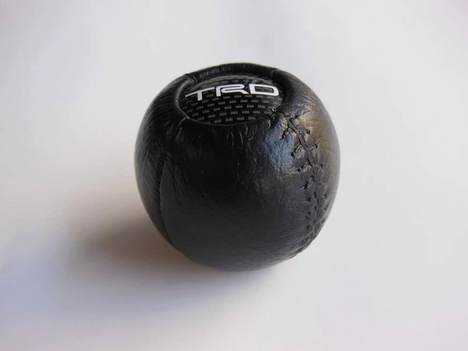 Toyota Supra MR-S Celica TRD cuero perilla de cambio piezas OEM importación 1993-1998 JDM Foto 4 de 4