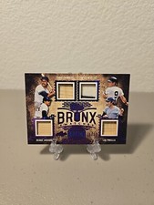 2024 Leaf Bronx Legacy Quad Swatches /12 Reggie Jackson Lou Piniella